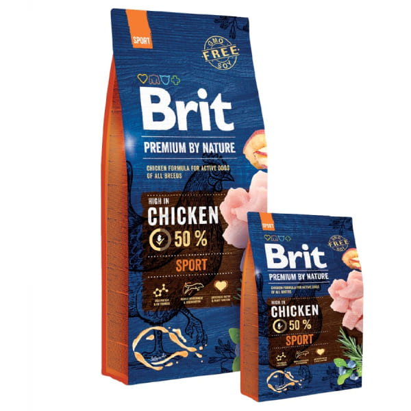 BRIT PREMIUM BY NATURE SPORT sausā barība suņiem Vista 3kg